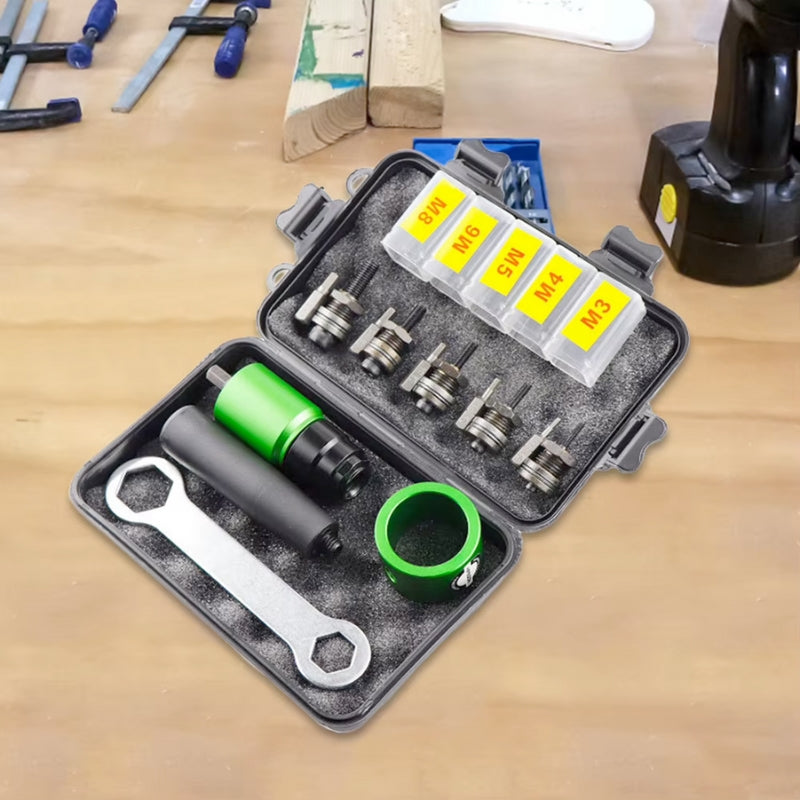 Adaptador de Rebitagem M3–M8 para Furadeira